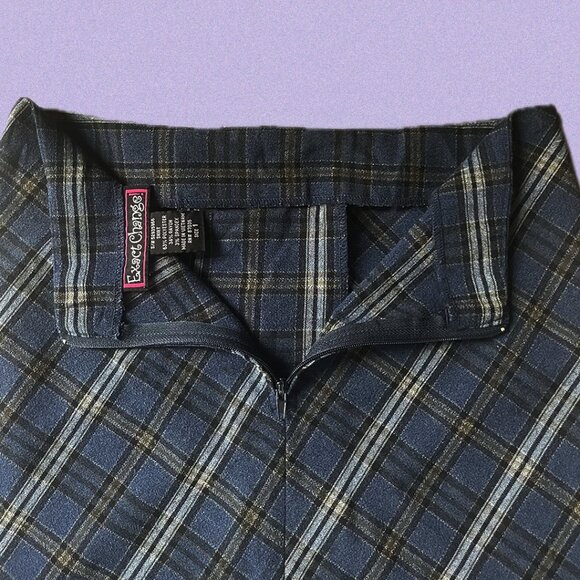 Exact change vintage plaid skirt - Size 1 - Picture 3 of 5